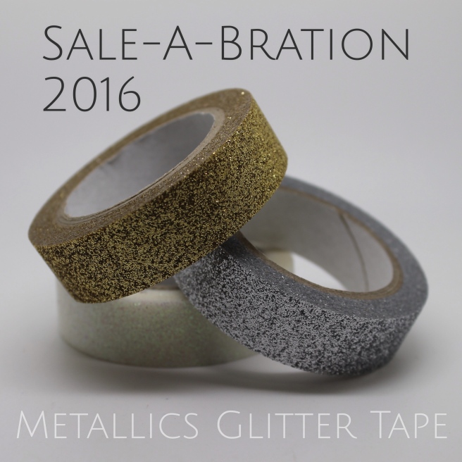 ESAD Blog Hop - 3 great Metallics Glitter Tape projects. Kelly Kent - mypapercraftjourney.com.