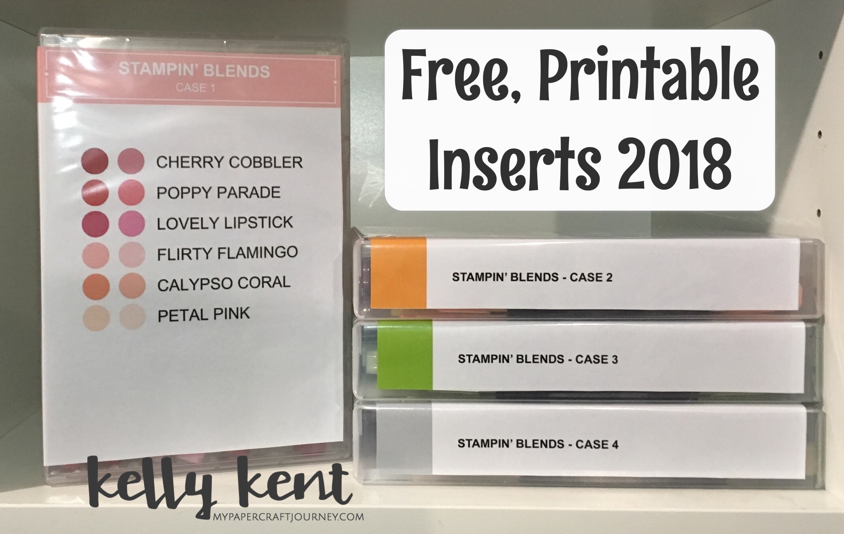 Free Printable Inserts for Stampin' Blends | kelly kent